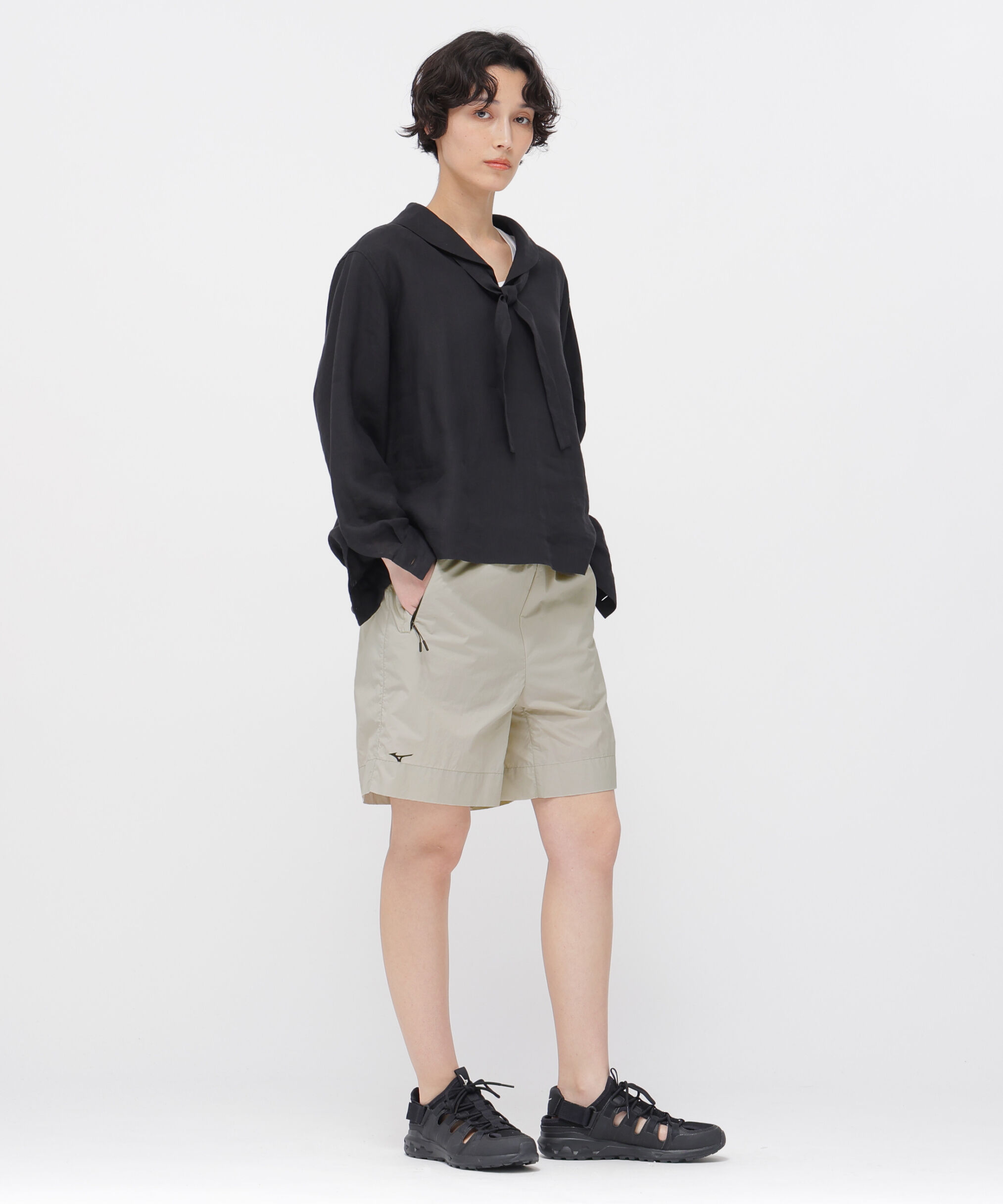  「WATER REPELLENT LIGHTWEIGHT NYLON POPLIN TROUSERS」|その他|LIGHT GREY1