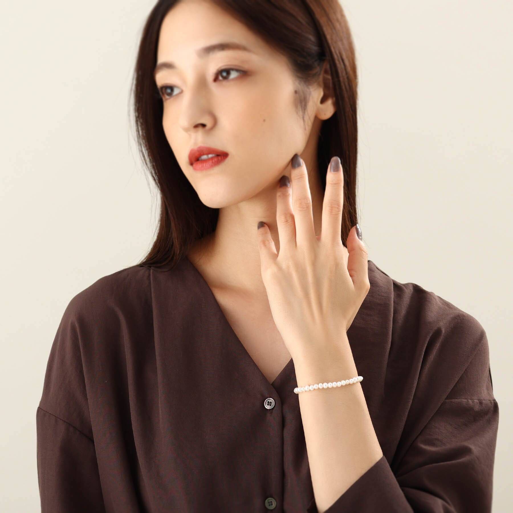 COCOSHNIK「K10パール3WAY ネックレス」|ネックレス|