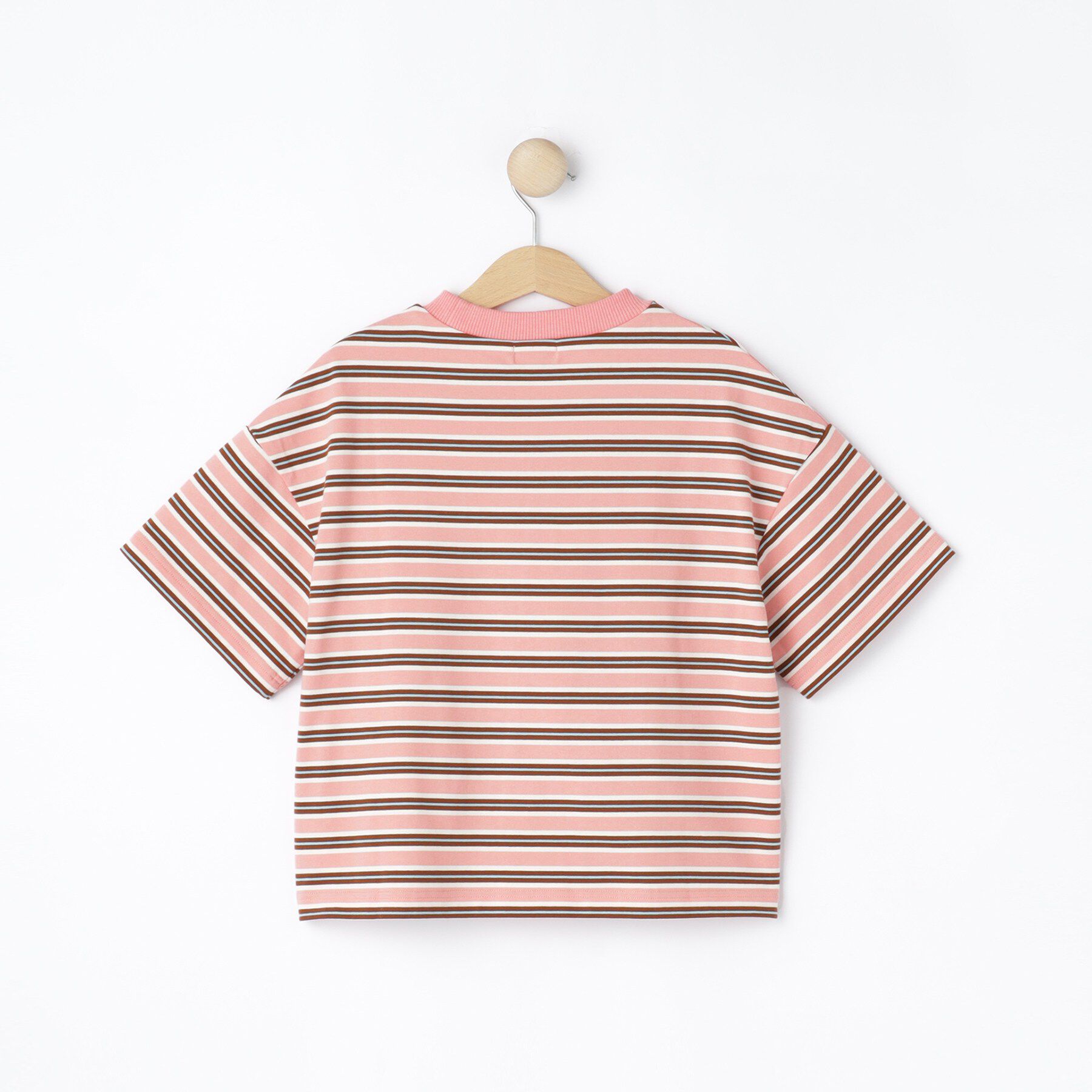 SHOO･LA･RUE「【100-150cm】マルチボーダーTシャツ」|Tシャツ・カットソー|