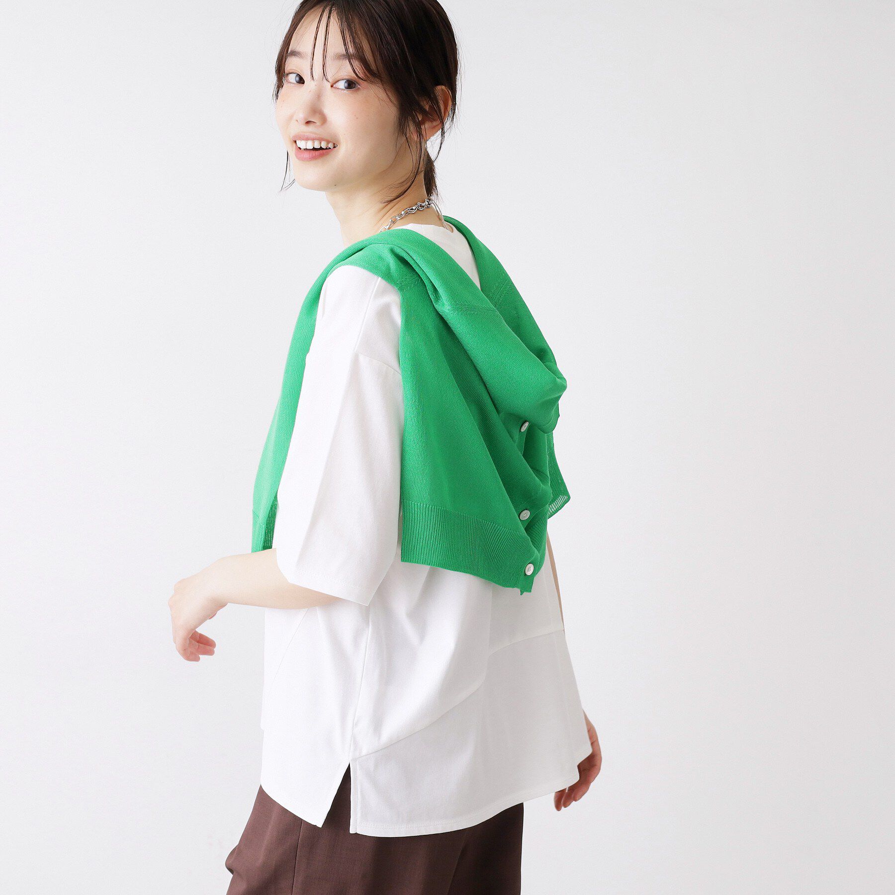Dessin「【UVカット/接触冷感】プレーティングTシャツ」|Tシャツ・カットソー|