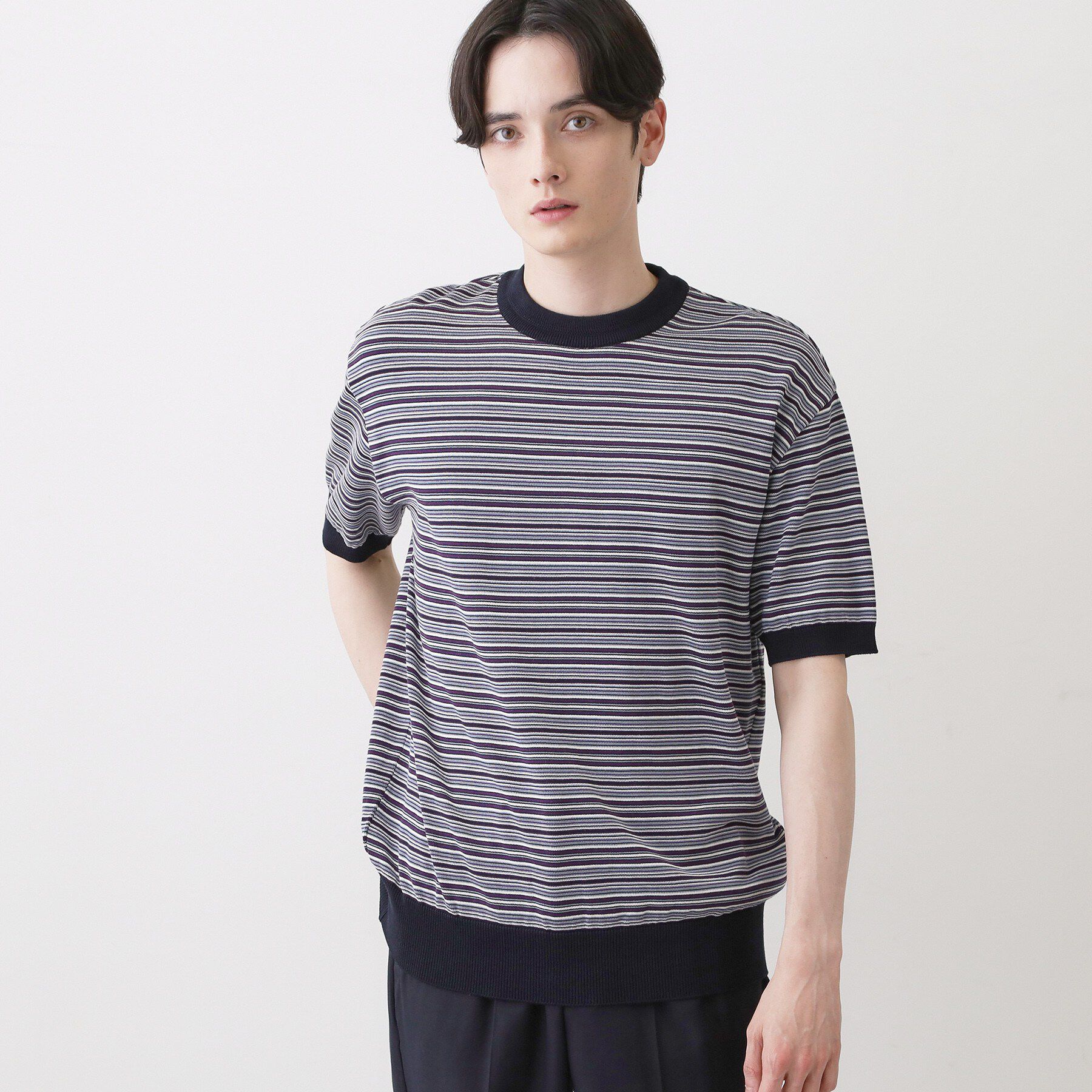 Dessin「【洗える】日本製ニットTシャツ」|Tシャツ・カットソー|