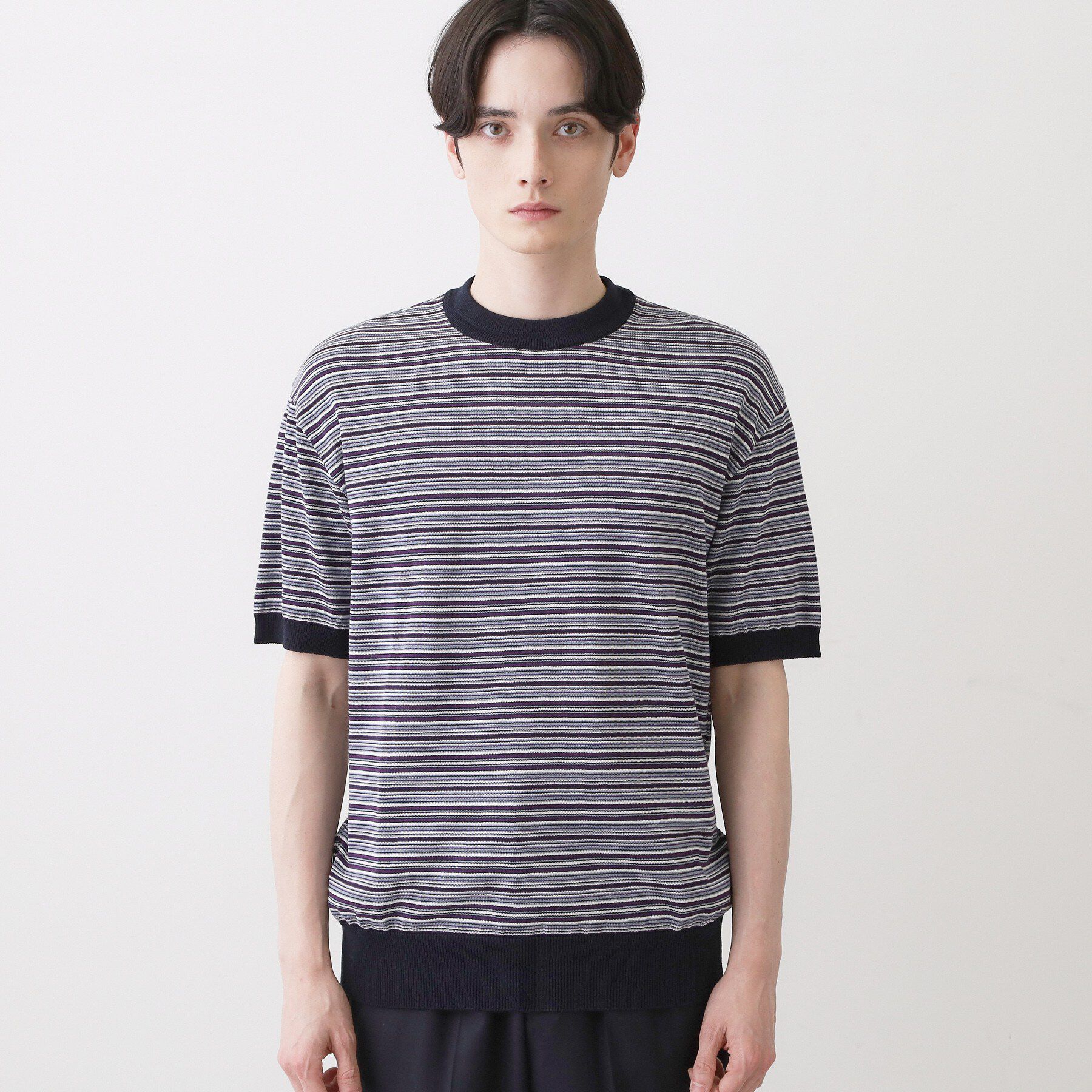 Dessin「【洗える】日本製ニットTシャツ」|Tシャツ・カットソー|