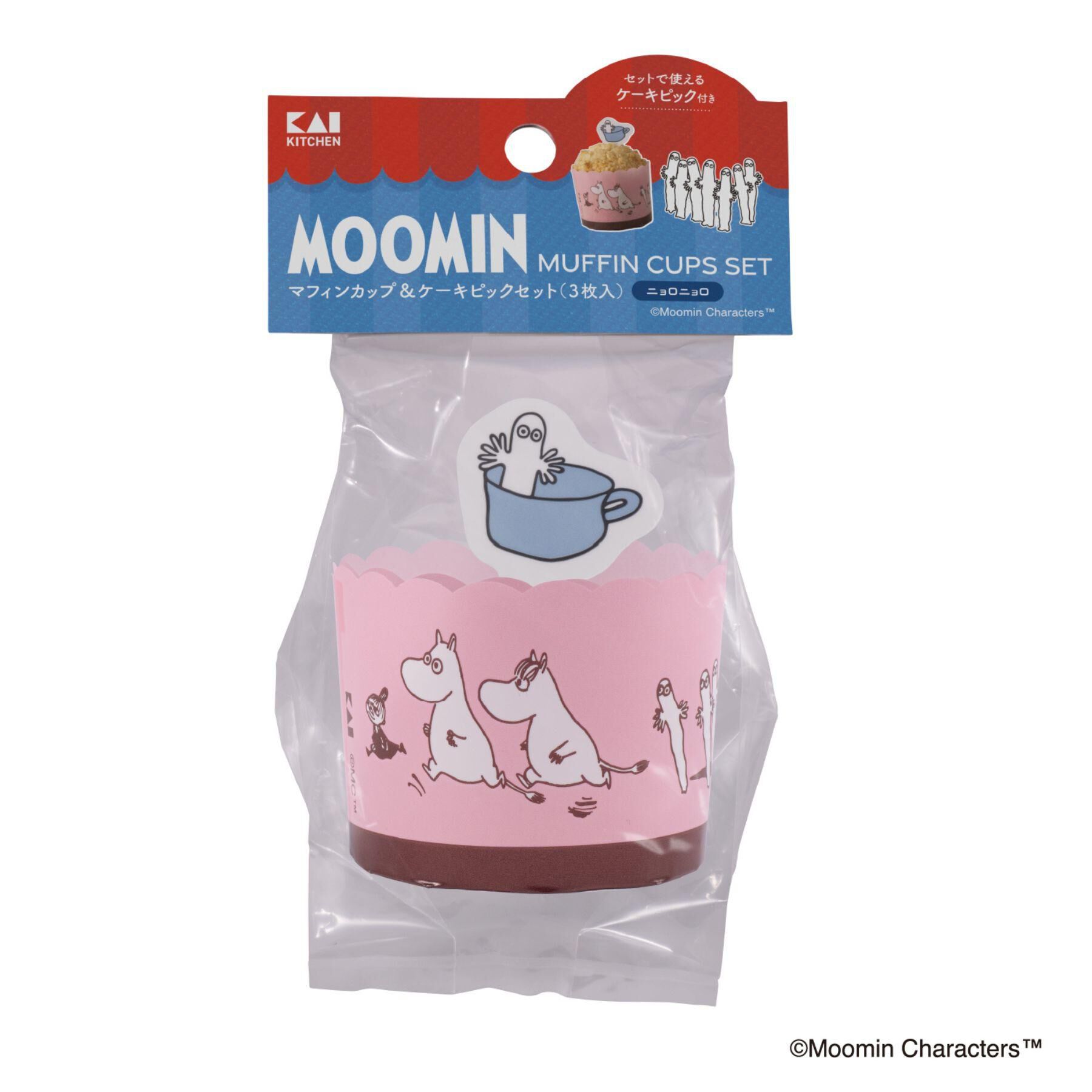 212 KITCHEN STORE「マフィンカップ＆ケーキピックセット（３枚入）ニョロニョロ ＜MOOMIN ムーミン＞」|その他|