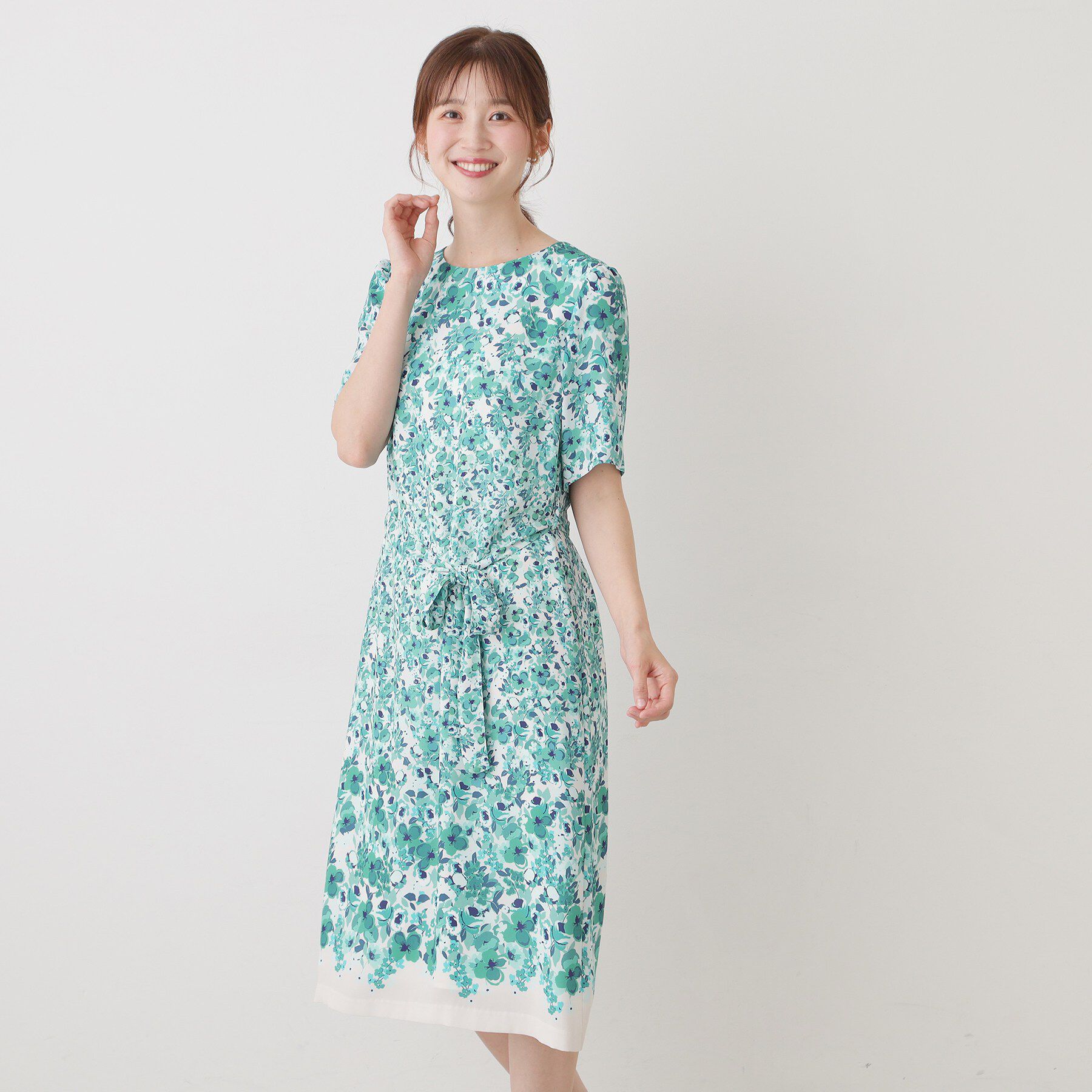 SunaUna「小花柄ワンピース」|ワンピース|