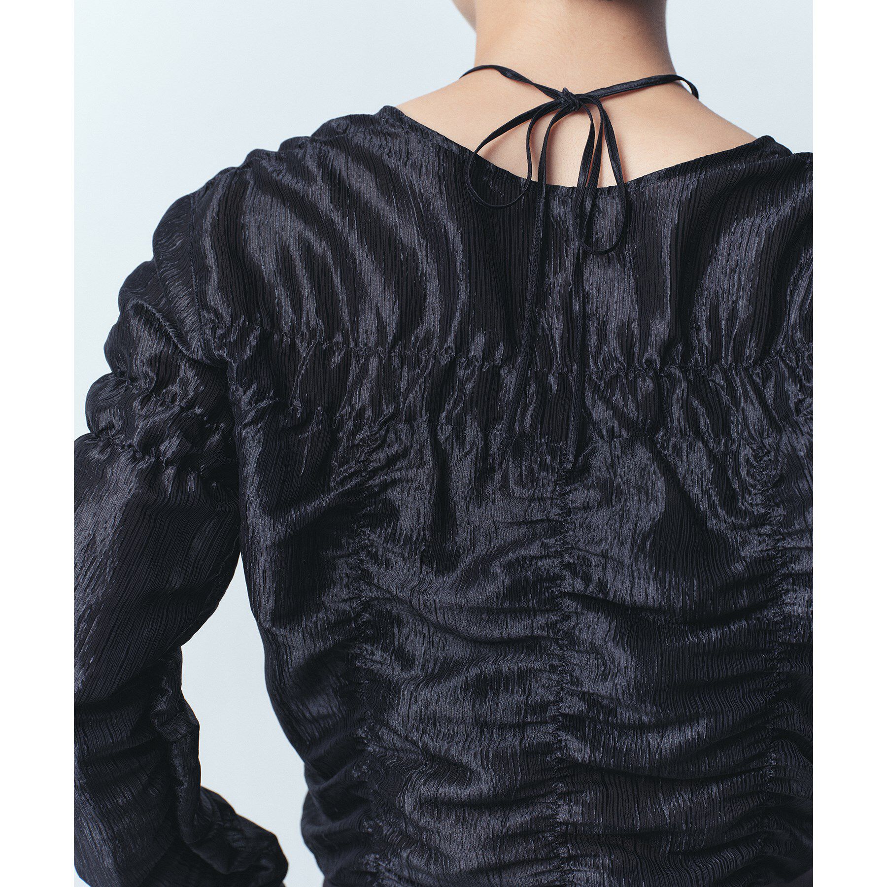 CODE A「gathered shiny blouse」|シャツ・ブラウス|