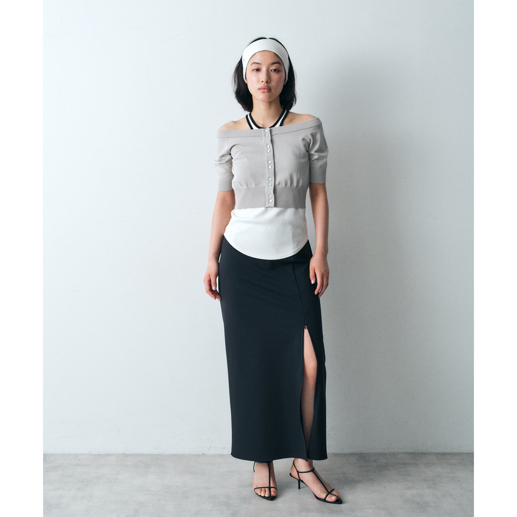 CODE A「slit jersey skirt」|スカート|