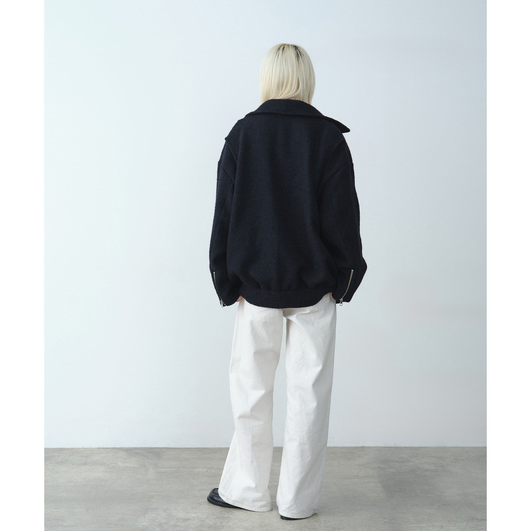 CODE A「oversized tweed blouson」|ダウン|