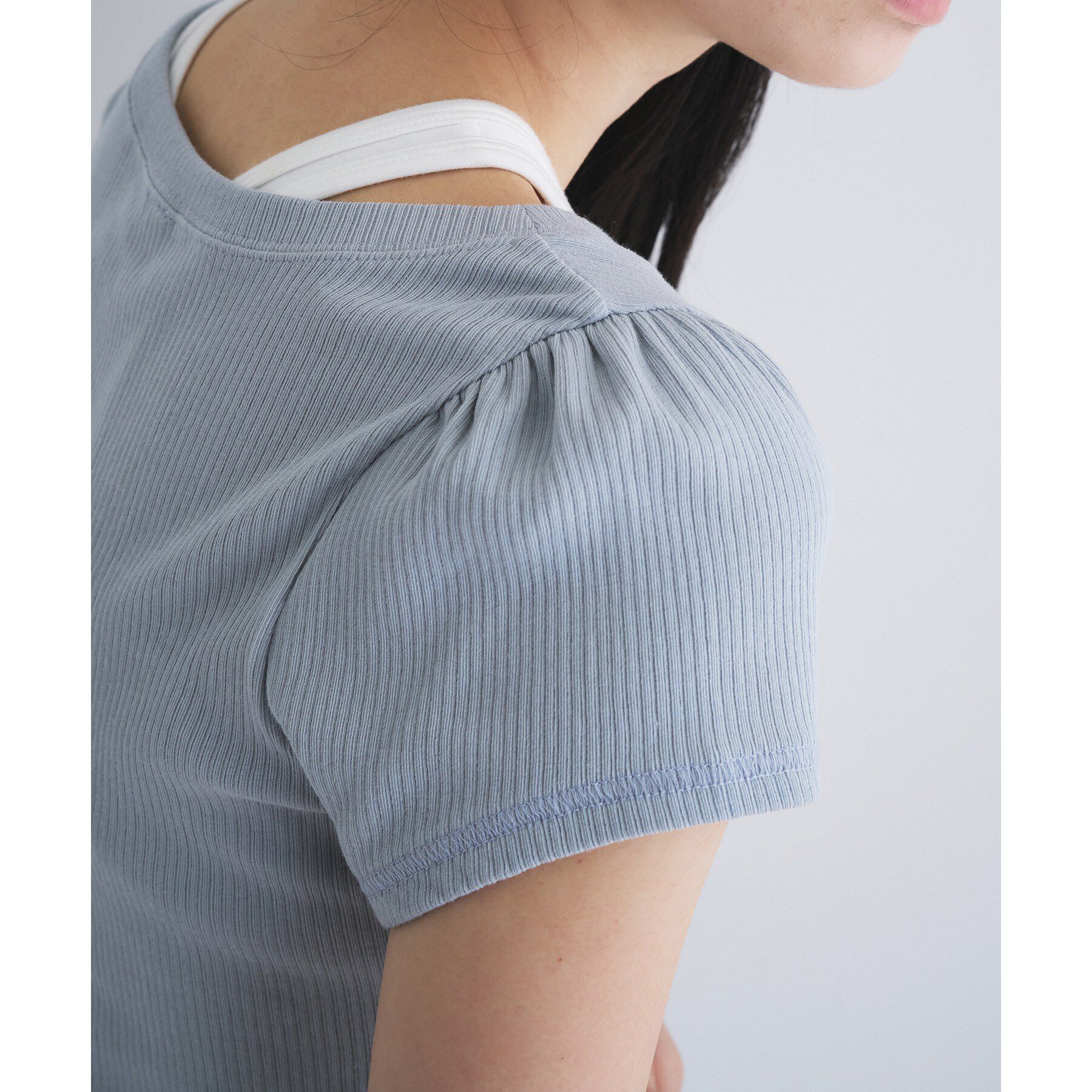 CODE A「M everyday rib button tee」|Tシャツ・カットソー|