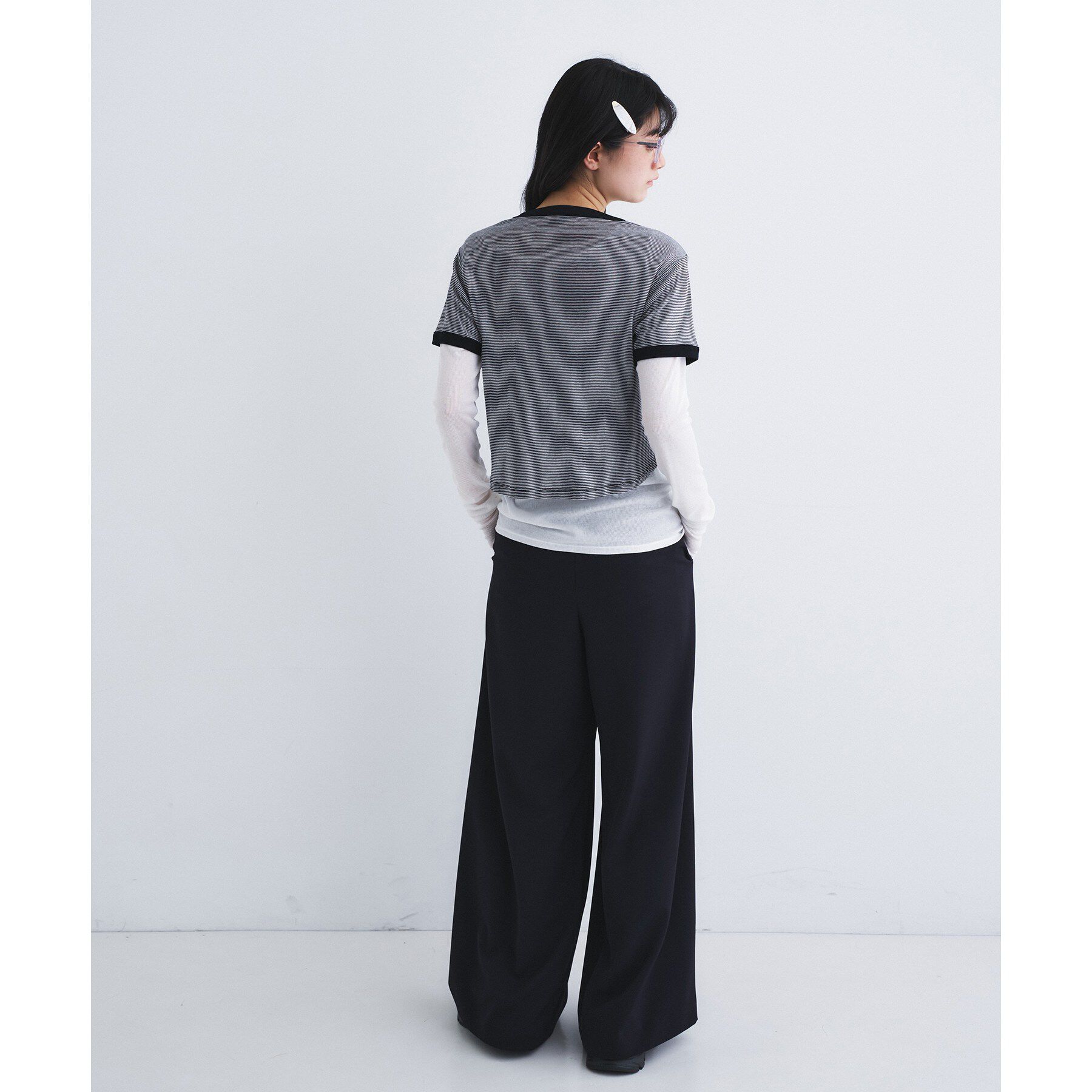CODE A「sheer ringer tee」|Tシャツ・カットソー|