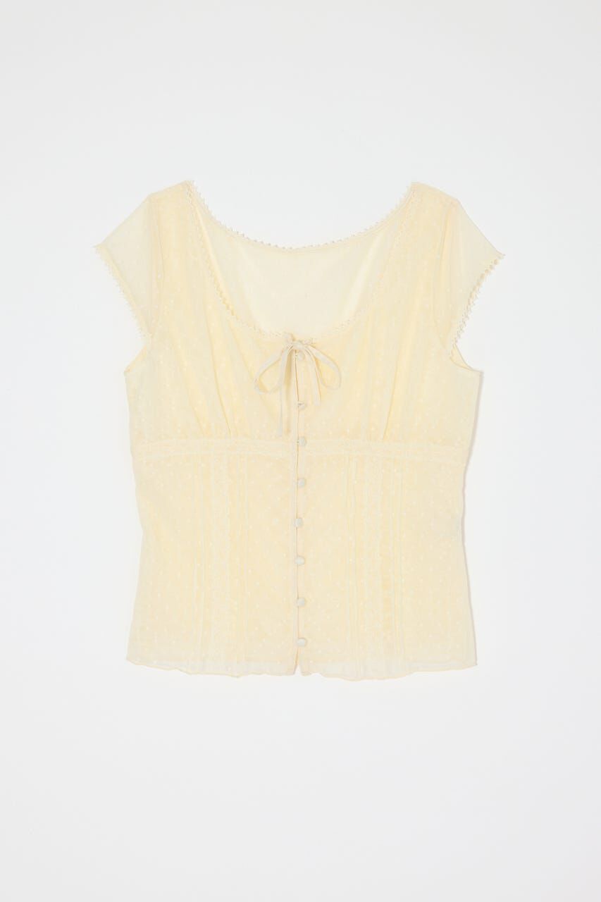 MOUSSY「TULLE PINTUCKブラウス」|シャツ・ブラウス|