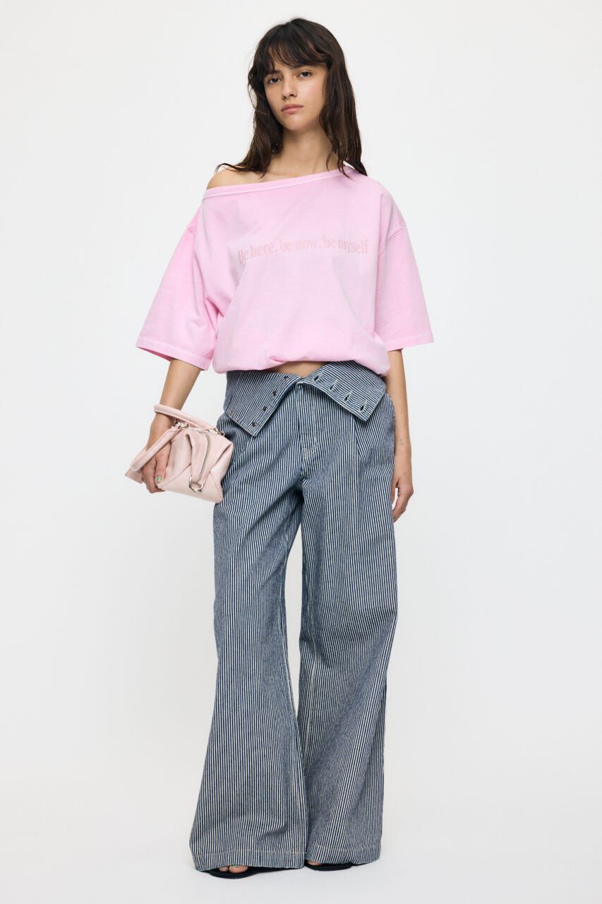 MOUSSY「ONE SHOULDER PIGMENT Tシャツ」|Tシャツ・カットソー|
