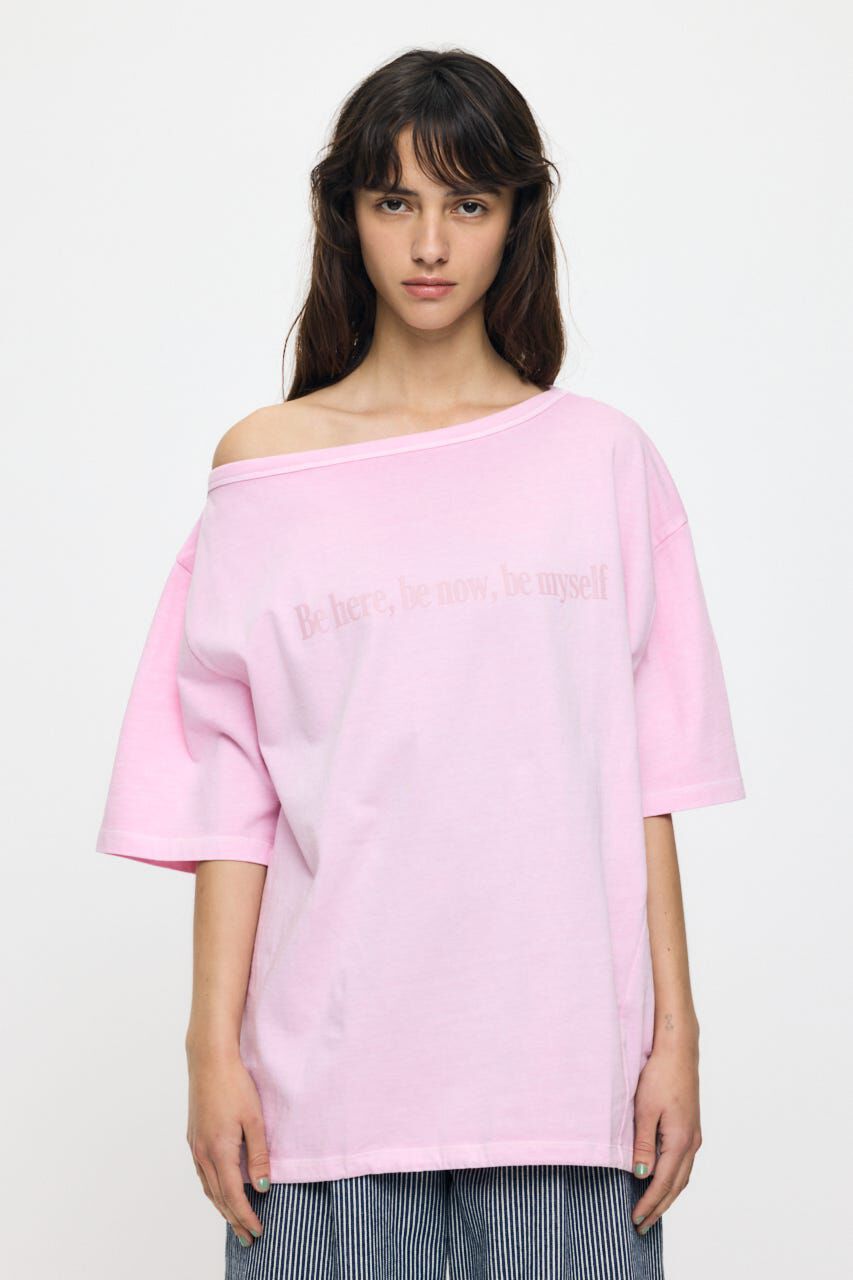 MOUSSY「ONE SHOULDER PIGMENT Tシャツ」|Tシャツ・カットソー|