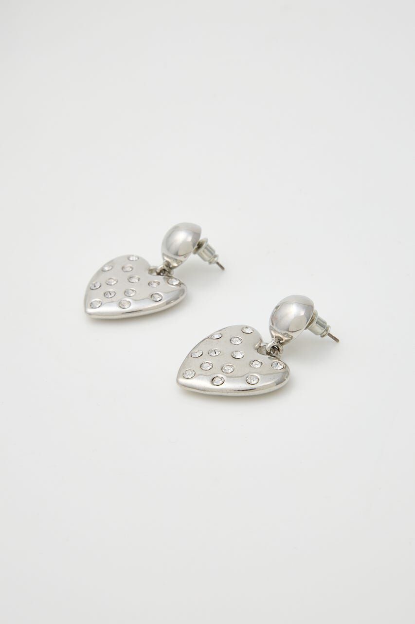SLY「RHINESTONE HEART ピアス」|ピアス|