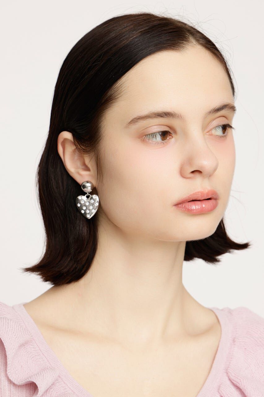 SLY「RHINESTONE HEART ピアス」|ピアス|