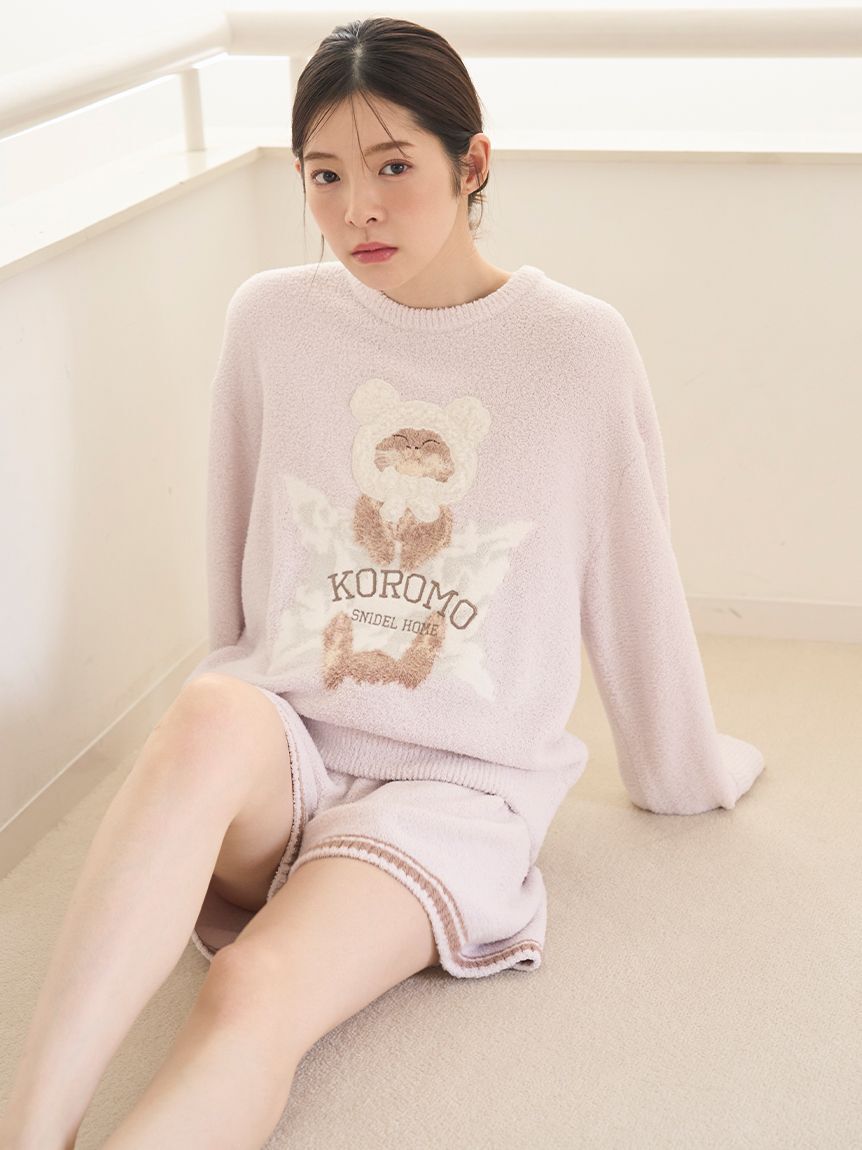 SNIDEL HOME「【WEB限定】【セット商品】【KOROMO】ニットプルオーバー＆ニットショートパンツSET」|ルームウェア|