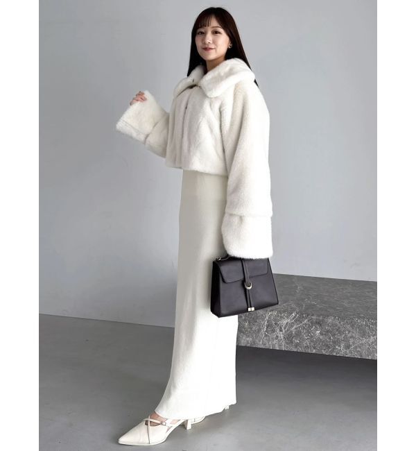 dazzlin「【追加生産分】オフショルファードッキングニットワンピース」|ワンピース|