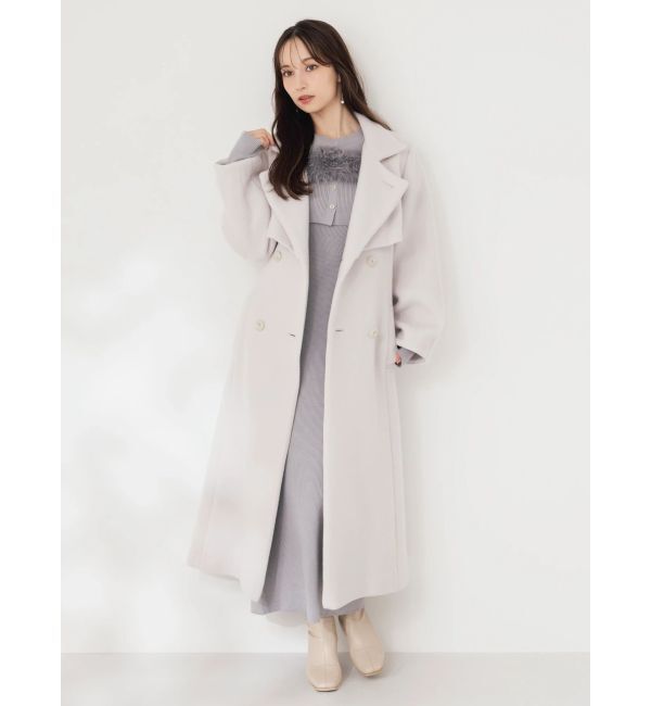 dazzlin「【追加生産分】オフショルファードッキングニットワンピース」|ワンピース|