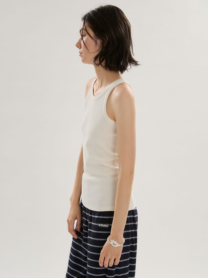 emmi atelier「ベーシックテレコリブタンクトップ」|タンクトップ|