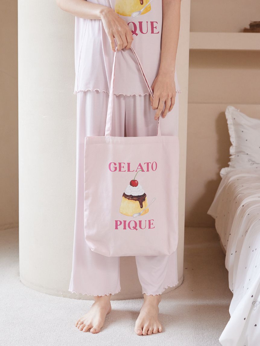 gelato pique「【ONLINE限定】プリンワンポイントトート」|トートバッグ|PNK