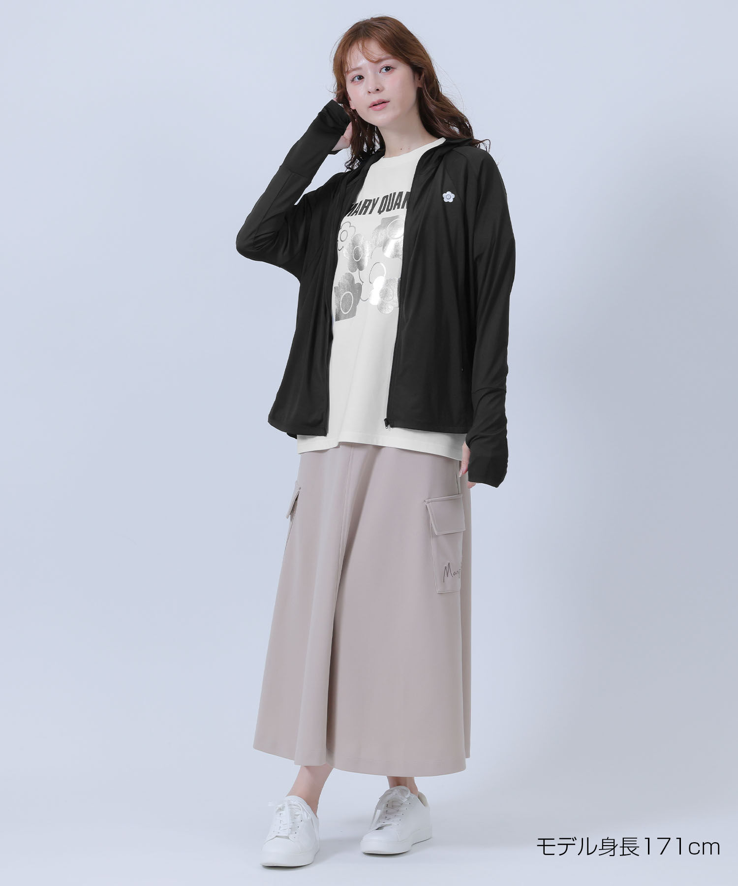 MARY QUANT「冷感UVジップパーカ」|パーカー|