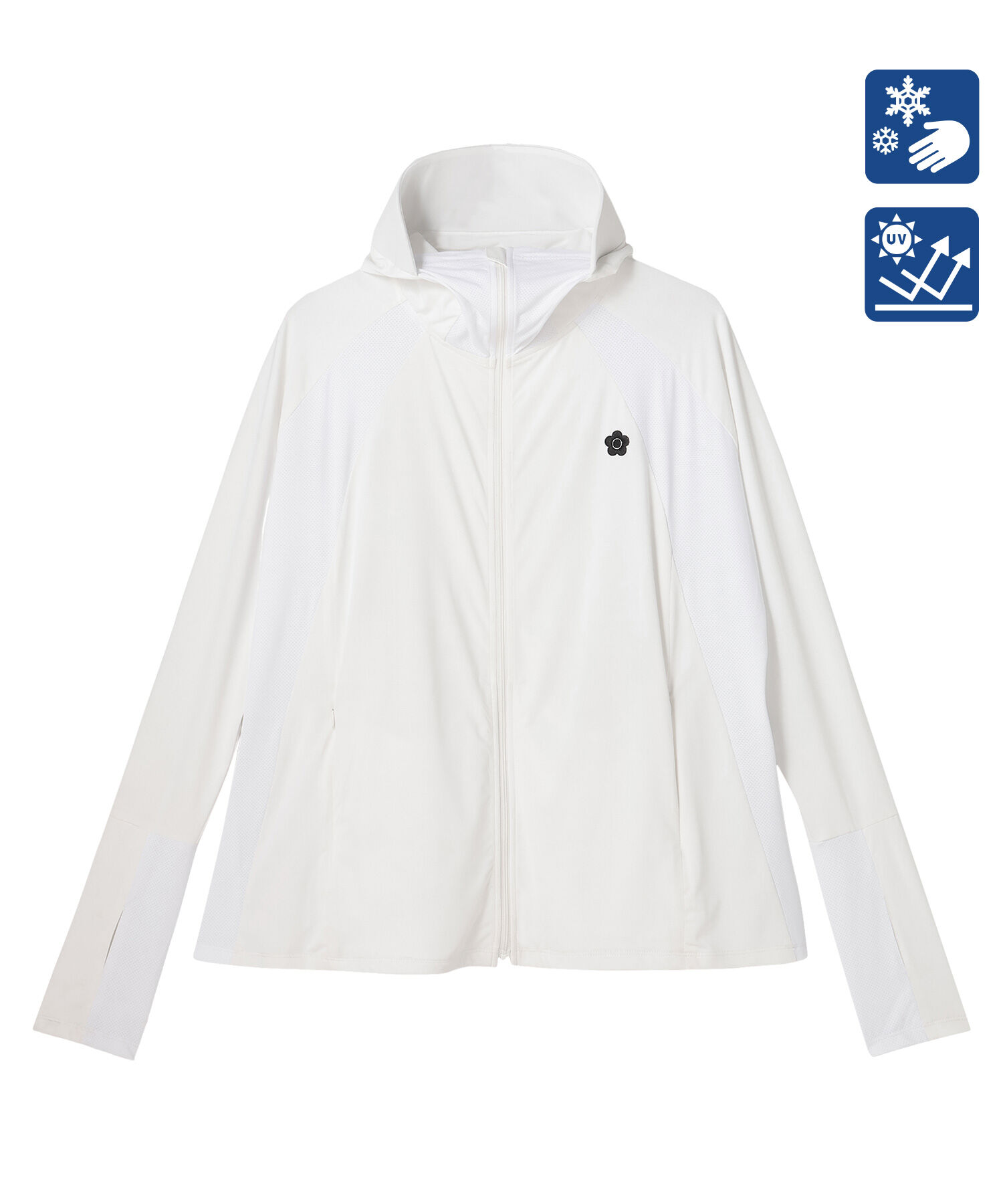 MARY QUANT「冷感UVジップパーカ」|パーカー|