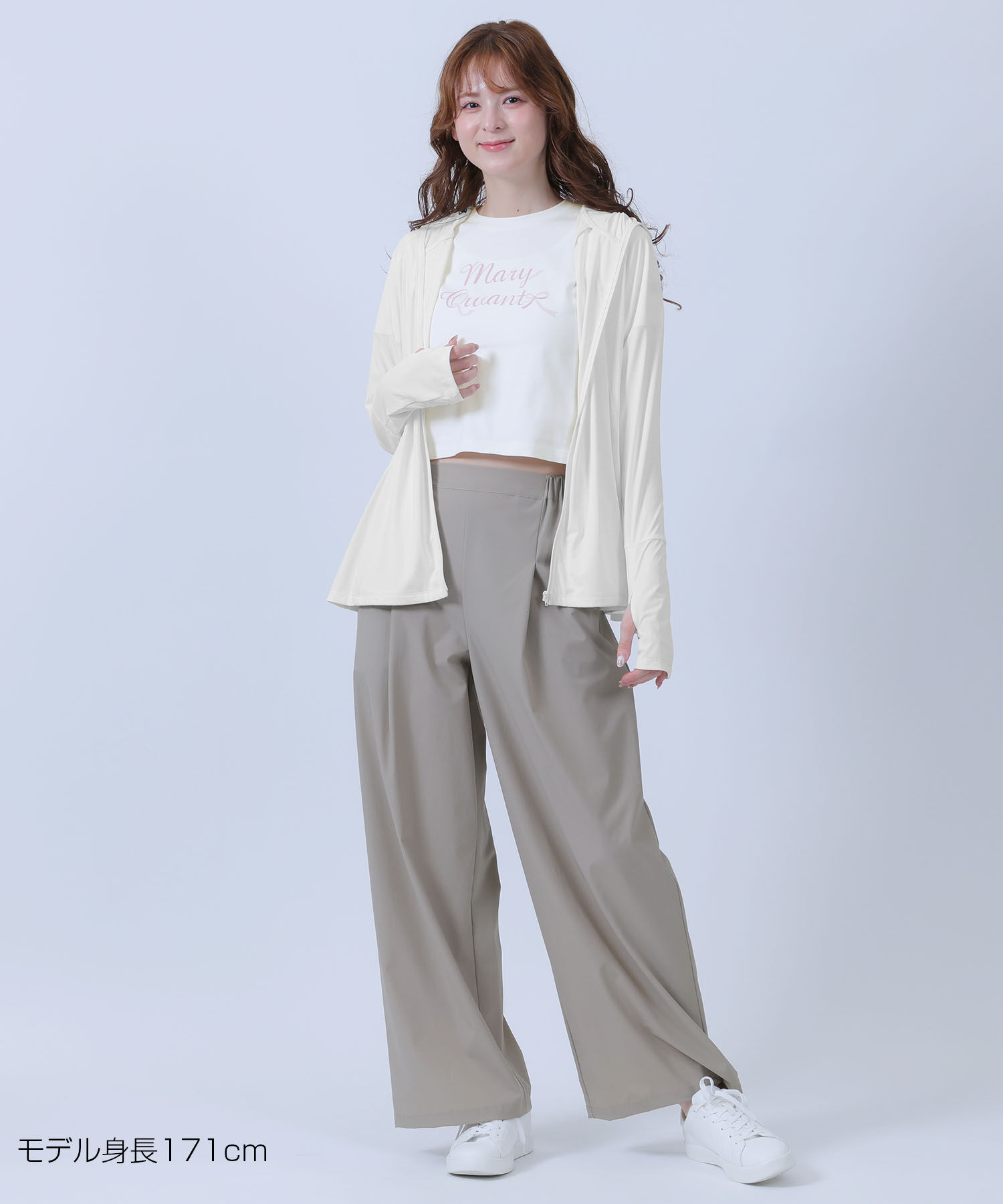 MARY QUANT「冷感UVジップパーカ」|パーカー|