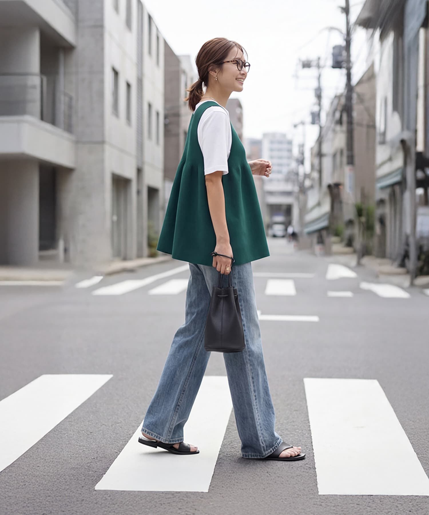 STYLE DELI「【selection】スポンディッシュフレアベスト」|ベスト・ジレ|