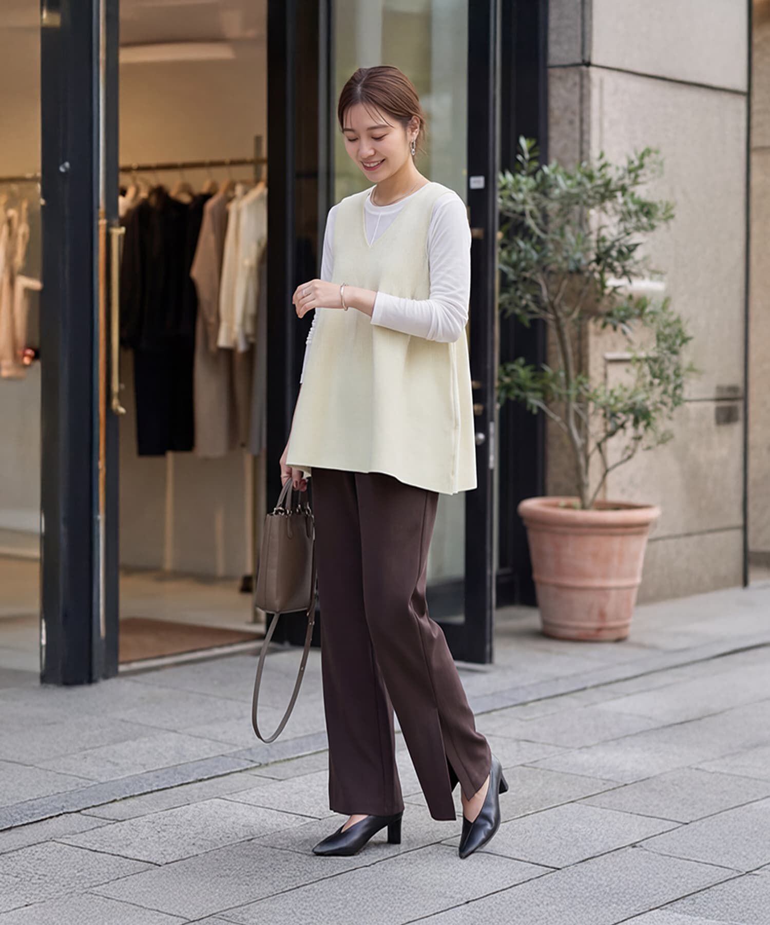 STYLE DELI「【selection】スポンディッシュフレアベスト」|ベスト・ジレ|