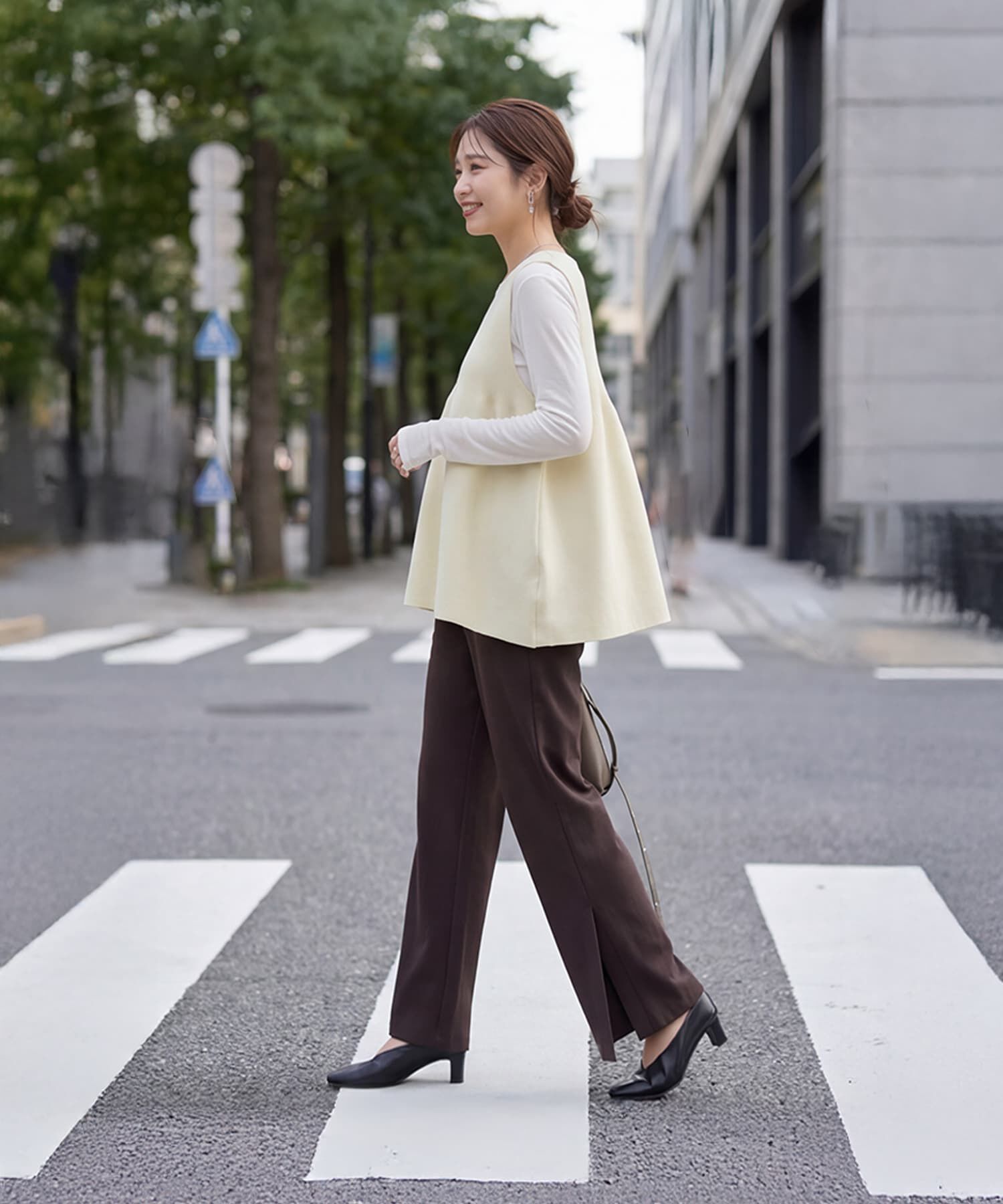 STYLE DELI「【selection】スポンディッシュフレアベスト」|ベスト・ジレ|