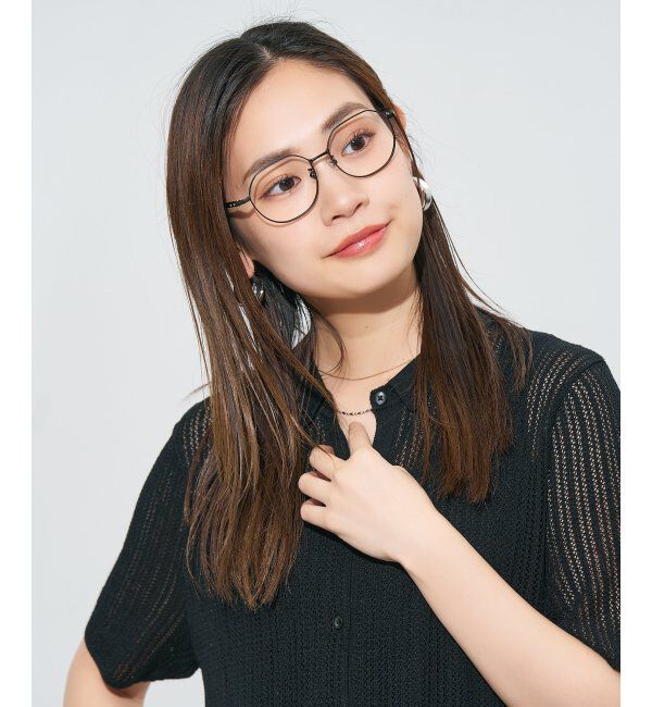  「ウエリントン型メガネ｜読書 レディース 女性用 大人可愛い 大理石｜Zoff｜CHIC レンズ交換券付」|メガネ|
