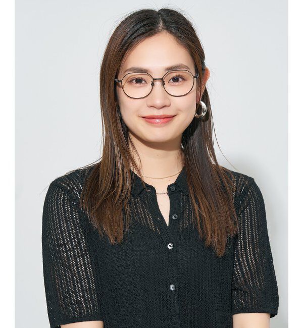  「ウエリントン型メガネ｜読書 レディース 女性用 大人可愛い 大理石｜Zoff｜CHIC レンズ交換券付」|メガネ|