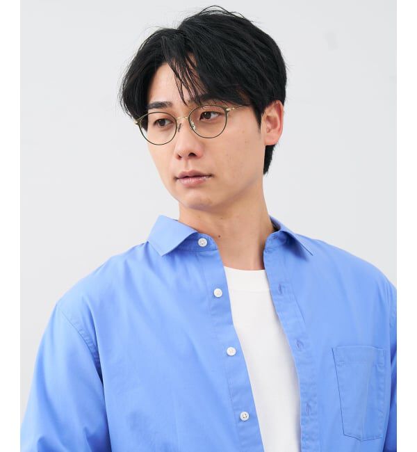  「ボストン型 メガネ | チタン 軽量 メタル 高級感 伊達メガネ TITANIUM (ビジネス) レンズ交換券付」|メガネ|