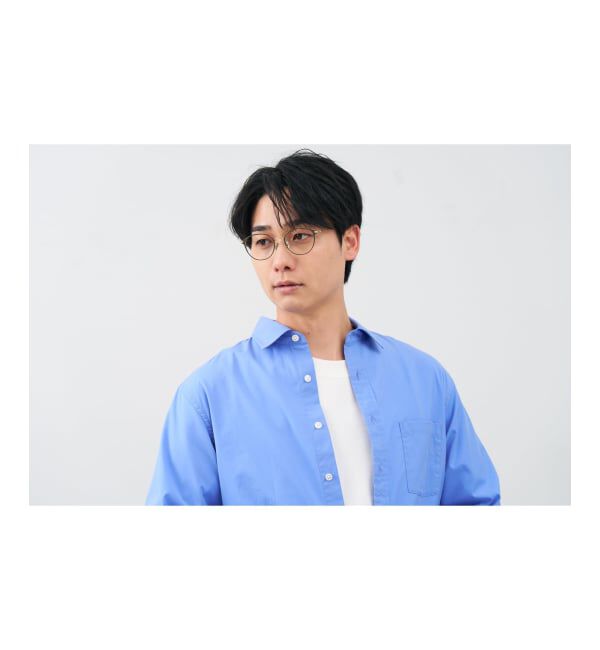  「ボストン型 メガネ | チタン 軽量 メタル 高級感 伊達メガネ TITANIUM (ビジネス) レンズ交換券付」|メガネ|