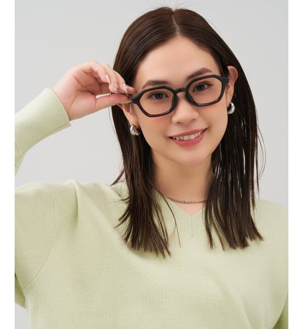  「 ウェリントン型 メガネ | 太縁フレーム 軽量 眼鏡 伊達めがね 度付き メンズ FASHION レンズ交換券付」|メガネ|ブラウン1
