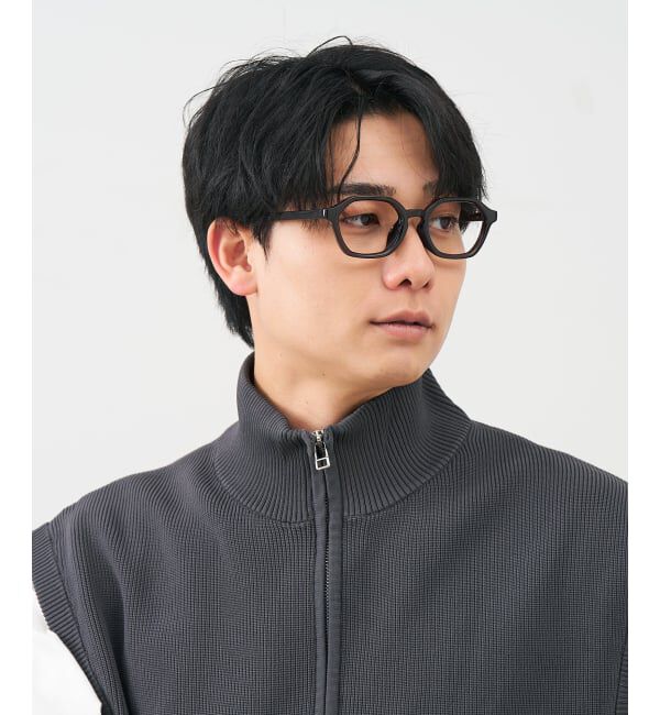  「 ウェリントン型 メガネ | 太縁フレーム 軽量 眼鏡 伊達めがね 度付き メンズ FASHION レンズ交換券付」|メガネ|