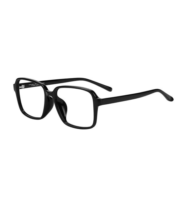  「 ウェリントン型 メガネ | 太縁フレーム 軽量 眼鏡 伊達めがね 度付き メンズ FASHION レンズ交換券付」|メガネ|