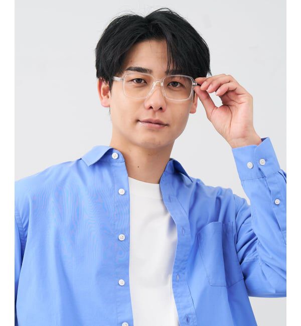  「 ウェリントン型 メガネ | 太縁フレーム 軽量 眼鏡 伊達めがね 度付き メンズ FASHION レンズ交換券付」|メガネ|