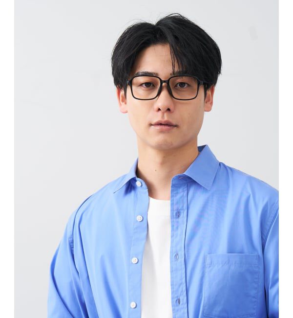  「 ウェリントン型 メガネ | 太縁フレーム 軽量 眼鏡 伊達めがね 度付き メンズ FASHION レンズ交換券付」|メガネ|