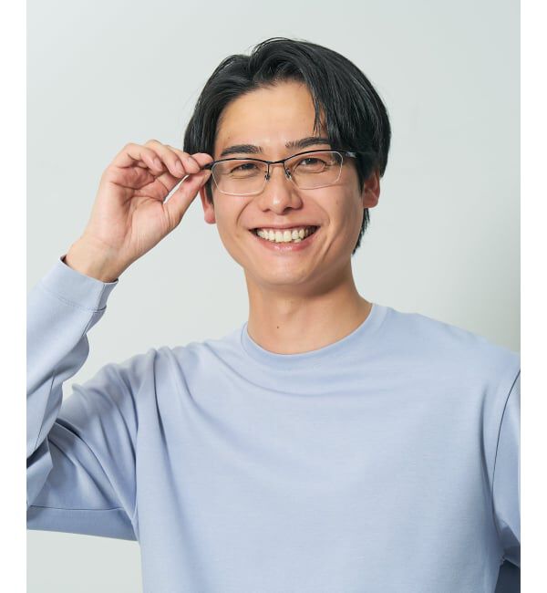  「スクエア型 メガネ | 横長 軽量 伊達めがね レンズ交換 おしゃれ 読書 ビジネス STANDARD レンズ交換券付」|メガネ|