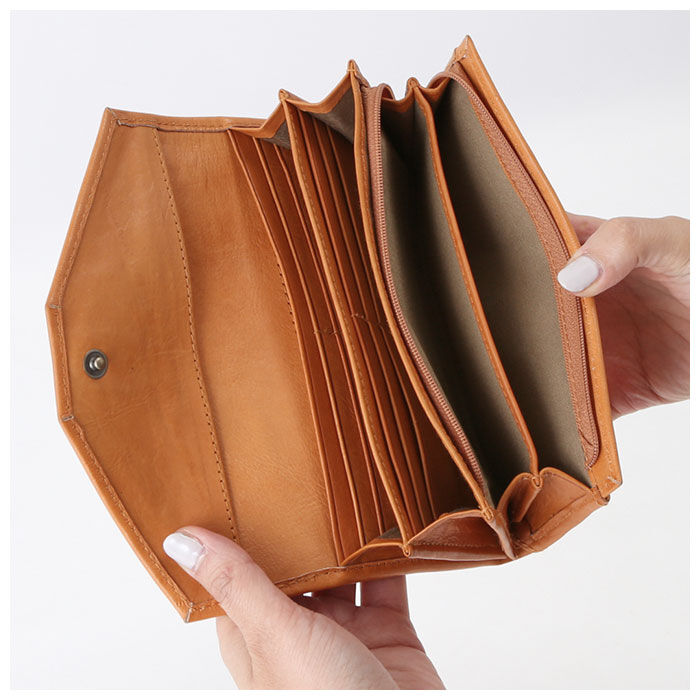 BACKYARD FAMILY「fes フェス カウレザー 長財布 通販 レディース ブランド 本革 大容量 かぶせ 牛革」|財布|
