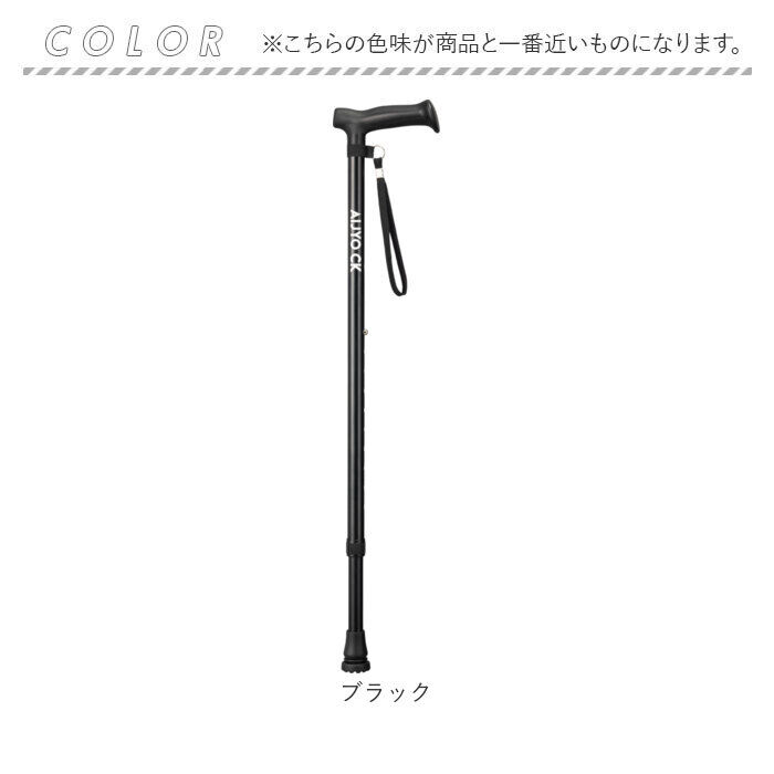 BACKYARD FAMILY「ケイ・ホスピア 杖 通販 ステッキ t字杖 つえ 一本杖 １本杖 伸縮杖 愛杖 CKシリーズ」|その他|