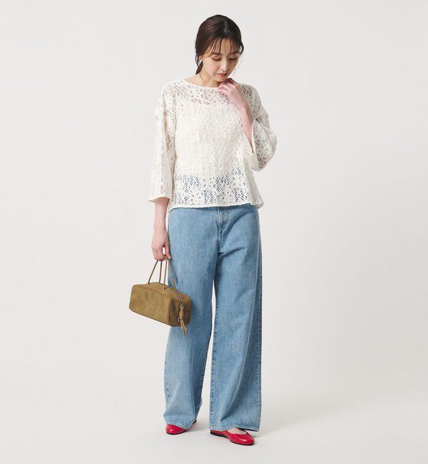 UNITED ARROWS「スパンコール エンブロイダリー プルオーバー ニット ‐ウォッシャブル‐」|ニット・セーター|
