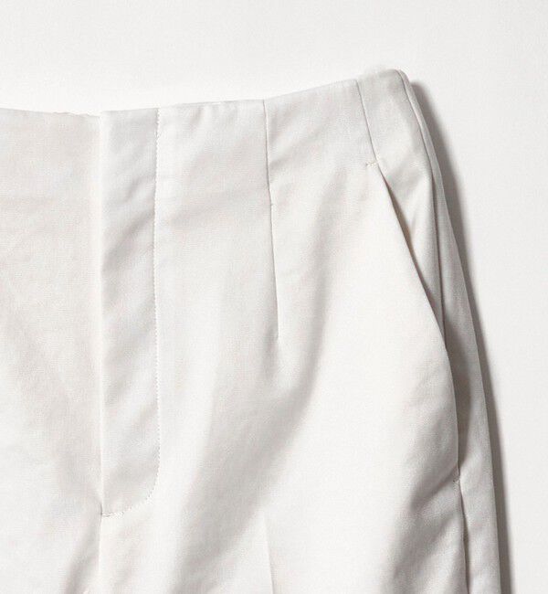 UNITED ARROWS「シャイニー スリム パンツ OFF WHITE ‐ストレッチ ウォッシャブル‐」|スラックス|