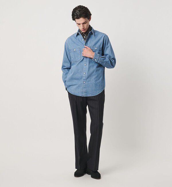 UNITED ARROWS「デニム オーバーシャツ「 SLOW &　」」|シャツ・ブラウス|