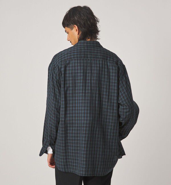 STEVEN ALAN「＜Steven Alan＞ CC ガーゼ マドラスチェック レギュラーカラー シャツ LOOSE」|シャツ・ブラウス|