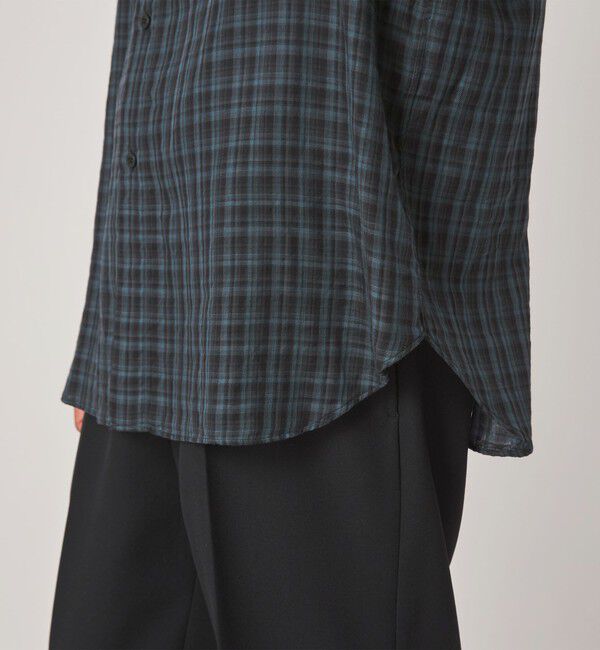 STEVEN ALAN「＜Steven Alan＞ CC ガーゼ マドラスチェック レギュラーカラー シャツ LOOSE」|シャツ・ブラウス|