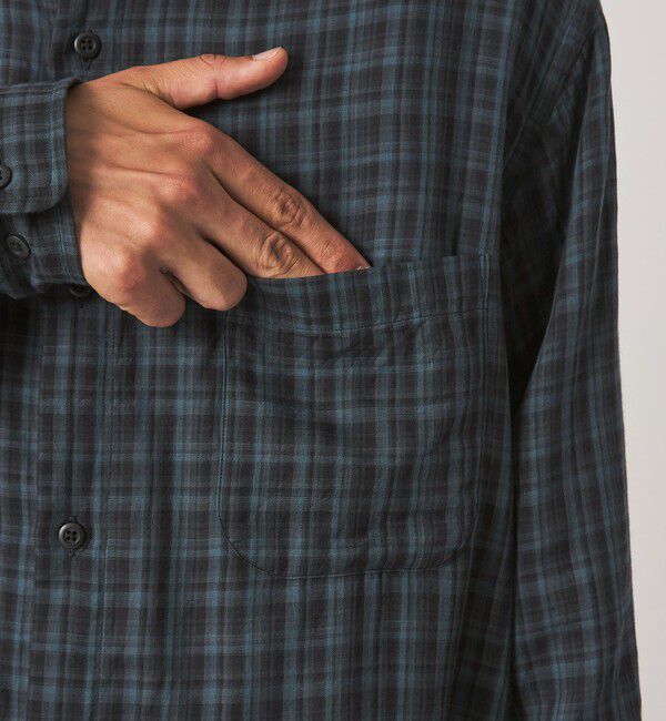 STEVEN ALAN「＜Steven Alan＞ CC ガーゼ マドラスチェック レギュラーカラー シャツ LOOSE」|シャツ・ブラウス|