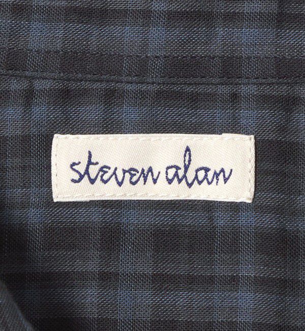 STEVEN ALAN「＜Steven Alan＞ CC ガーゼ マドラスチェック レギュラーカラー シャツ LOOSE」|シャツ・ブラウス|