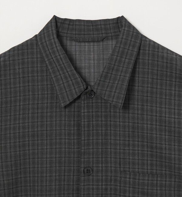 STEVEN ALAN「＜Steven Alan＞ ウール チェック オープンカラー オーバー シャツ」|シャツ・ブラウス|
