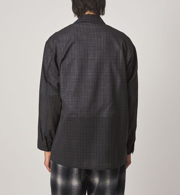 STEVEN ALAN「＜Steven Alan＞ ウール チェック オープンカラー オーバー シャツ」|シャツ・ブラウス|